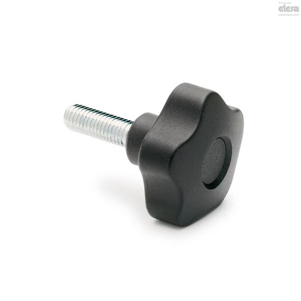 Zinc-plated steel threaded stud, with cap, VCT.32 p-5/16-18x1-C4, Elesa, Mfr#: VCT-p (inch sizes)